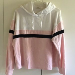 Cropped hoodie sweatshirt